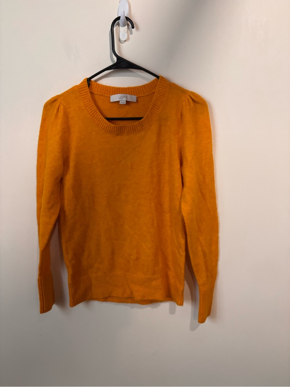 LOFT Women's Scoopneck Sweater in Golden Mustard